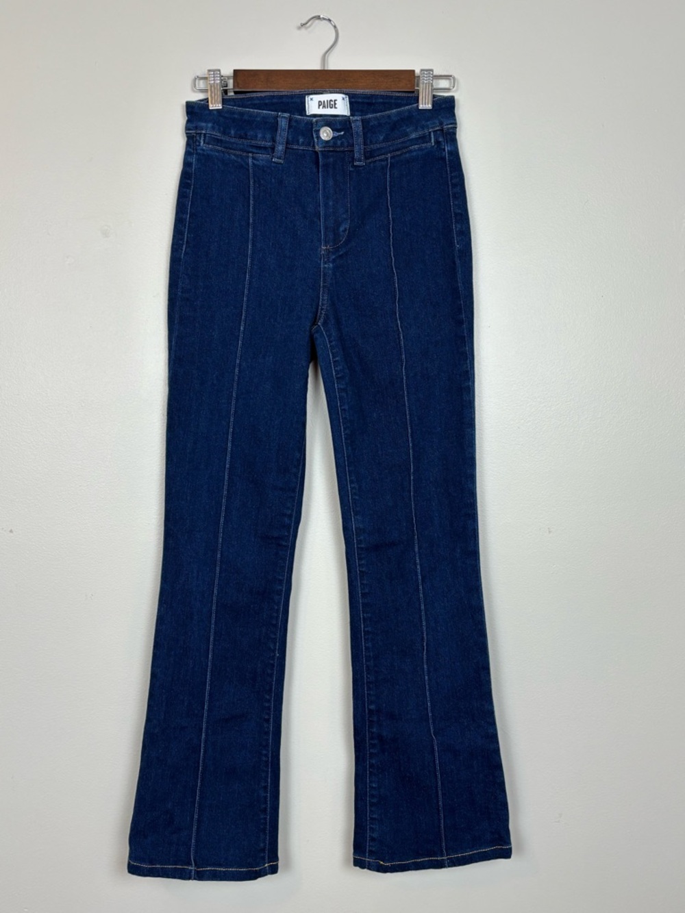 PAIGE Dark Blue High-Rise Jeans